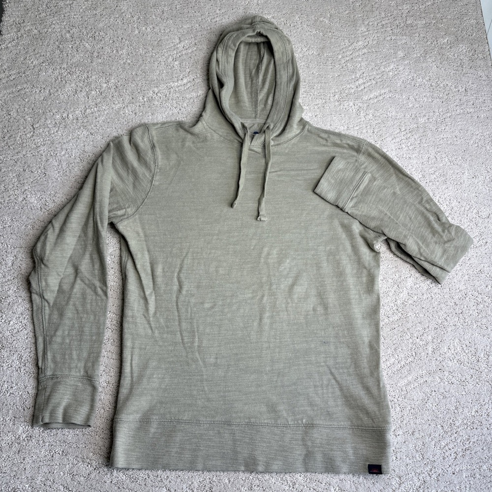 Men's Faherty Small Long Sleeve Pullover Hoodie‎ Lightweight Cotton - Picture 2 of 7